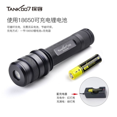 TANK007探客CI02 V2多波段勻光手電筒刑偵、檢查、找尋、勘察專用手電