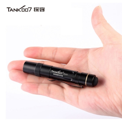 TANK007探客迷你醫(yī)生白光LED日常家用7號(hào)小手電筒AAA電池筆帽燈PA01