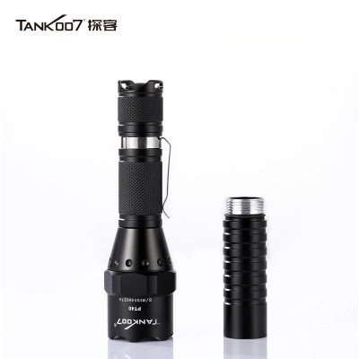 TANK007探客PT40超亮遠(yuǎn)射手電筒LED大功率多功能電筒野外用戰(zhàn)術(shù)探險夜騎手電筒